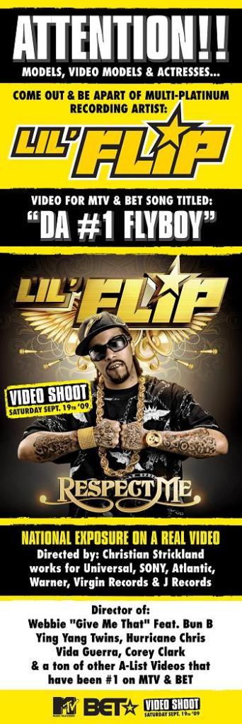 Lil' Flip Video Flyer Lil' Flip Video Flyer